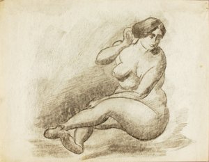 Nus féminins assis