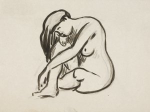 Nu assis - Carl Newman