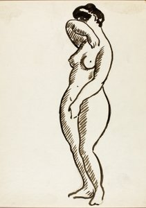 Nu féminin debout