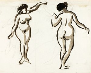 Deux nus féminins - Carl Newman