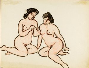 Deux nus féminins - Carl Newman