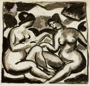 Deux nus féminins - Carl Newman