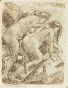 Deux figures féminines nues - Carl Newman