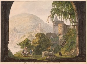 Les Quatre Châteaux de Neckar Steinach - Carl Philipp Fohr