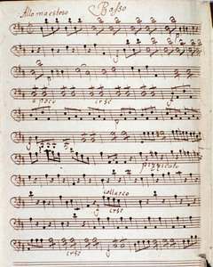 Page de partition musicale du Concerto en ré majeur par Karl Philipp Stamitz