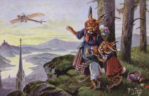 Lapins discutant d