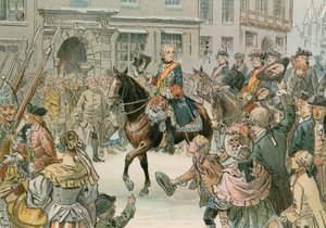 Frédéric le Grand (1712-1786) capturant la ville de Wroclaw en 1741