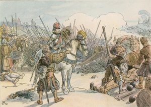 Joachim II menant la bataille dans les guerres turques en 1542 - Carl Rohling