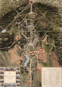 Plan de Wilhelmshöhe près de Kassel