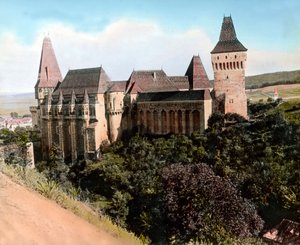 Roumanie, Transylvanie, le château de Hunyad (également connu sous le nom de château de Hunyadi, château de Corvin ou château de Hunedoara), date de l