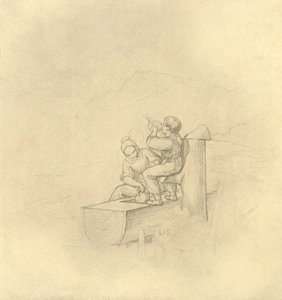 Au puits, milieu-fin du 19e siècle, vers 1924