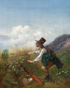 Le chasseur de papillons (Botaniste). Vers 1837 - Carl Spitzweg