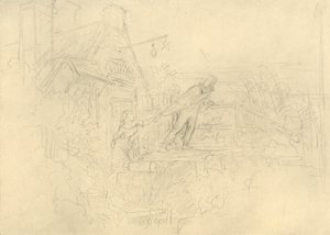 Der Zechpreller, milieu-fin du 19e siècle - Carl Spitzweg
