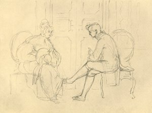 Ernste Frage, milieu-fin 19ème siècle, c1924 - Carl Spitzweg
