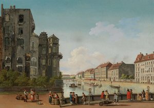 Palais de la ville de Berlin sur la rivière Spree, 1768 - Carl Traugott Fechhelm