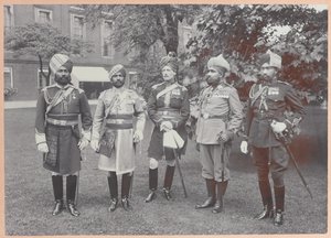 Officiers indiens du Roi, 1911