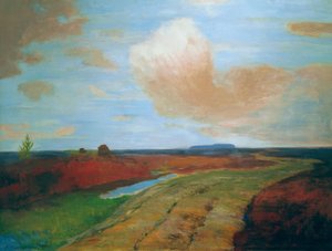 Crépuscule dans la lande - Carl Vinnen