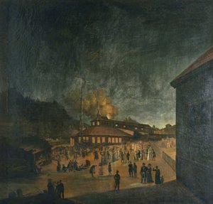 Célébration nationale à Bærum Jernverk (usine de fer) Midsummer - Carl Vogt