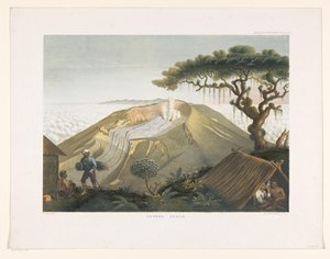 Volcan Gede à Java-Ouest - Carl Wilhelm Mieling (possibly)