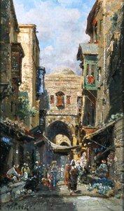 La rue de David à Jérusalem, vers 1890