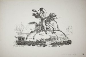 Hussard au galop - Carle Vernet