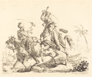 Hussard frappant un mamelouk