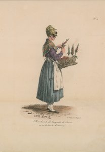 Marchande de bouquets de cerises - Carle Vernet