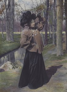 Femme dans un parc à Paris - Carle de Mazibourg