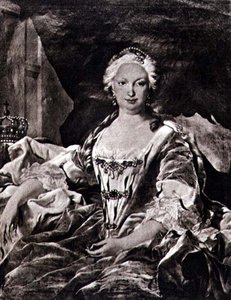Isabella (Elizabeth) née Farnèse (1692-1766) (lithographie) - Carle van (after) Loo