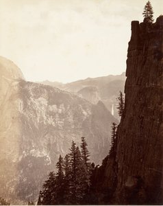 Vue générale de Yosemite, vers 1872, imprimée vers 1876 - Carleton E. Watkins.