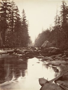 Rivière Merced, Yosemite, ca. 1872, imprimé ca. 1876