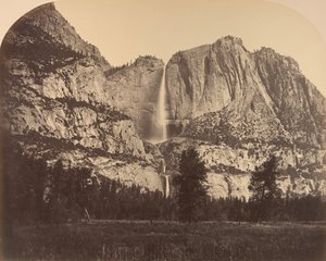2637 Ft. Chute de Yosemite, Vue de Face, 1861 - Carleton Emmons Watkins