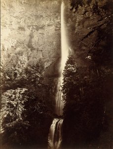 Cascade de Multnomah, rivière Columbia, 1867