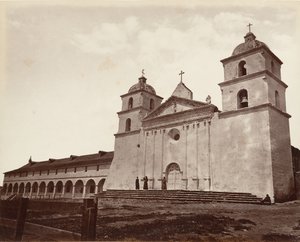 Vieille église missionnaire, Santa Barbara, 1876, imprimé vers 1876