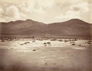 Vue de la route vers le tunnel de Sutro, 1875, imprimée vers 1876