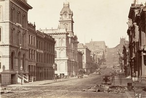 Côté sud de California Street, 1864, imprimé vers 1876