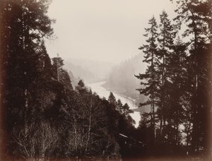 Grande rivière, de la Rancherie, Mendocino, Californie - Carleton Watkins