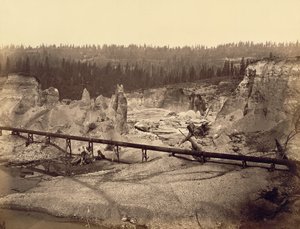 Mines de Malakoff, North Bloomfield, comté de Nevada, Californie
