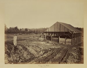 Oswego Iron Works, rivière Willamette - Carleton Watkins