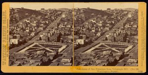 Panorama de San Francisco depuis Telegraph Hill, Washington Square - Carleton Watkins