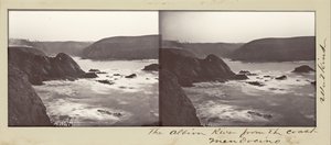 La rivière Albion depuis la côte, Mendocino - Carleton Watkins