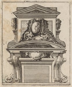 Motif architectural avec une figure