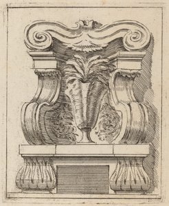 Motif architectural avec un vase - Carlo Antonio Buffagnotti