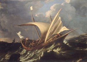 Jonas et la baleine, milieu du 17e siècle - Carlo Antonio Tavella