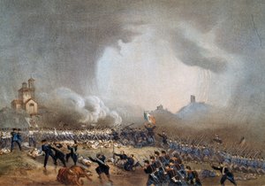 Attaque des Piémontais à Madonna della Scoperta, bataille de Solferino, 24 juin