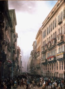 Carnaval dans une rue de Milan