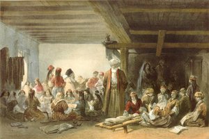 École tatare pour enfants en Crimée - Carlo Bossoli