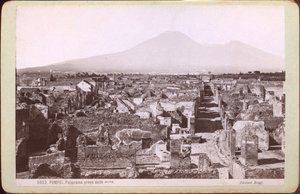 Panorama de Pompéi, vers 1880 (photographie)