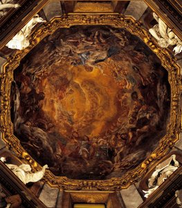 Assomption de la Vierge, par Carlo Cignani, fresque