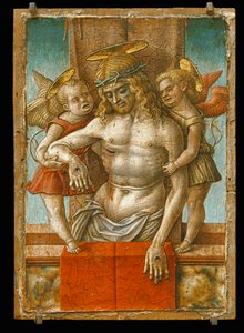 Le Christ mort soutenu par deux anges … - Carlo Crivelli
